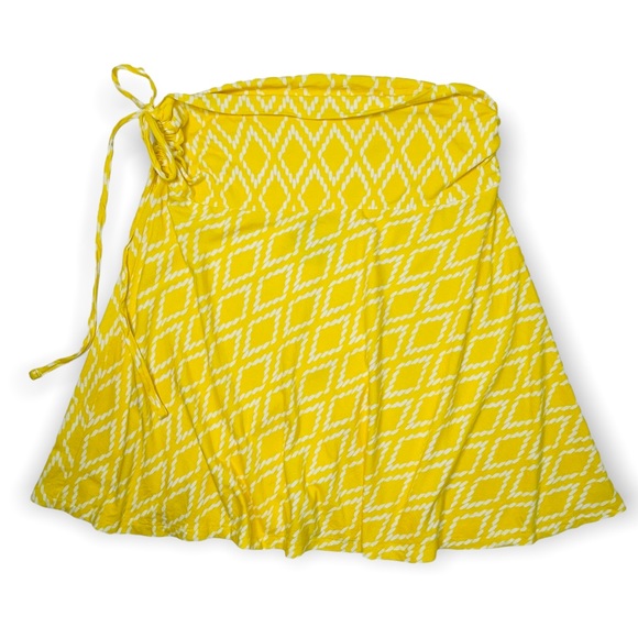 Patagonia Yellow Lithia Ruched Convertible Skirt / Halter Top Size Medium - Picture 2 of 8